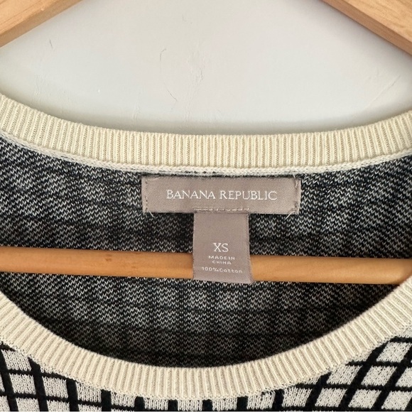 Banana Republic Windowpane Peplum Sweater Size: XS - Picture 4 of 4